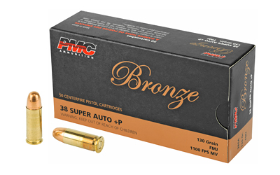[PMC38SA] PMC BRNZ 38SUPER +P 130 FMJ 50/1000