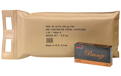 [PMC45A-BP] PMC BRNZ 45ACP 230GR FMJ 5 BX BP