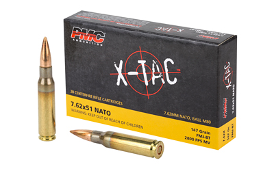 [PMC762X] PMC XTAC 762NATO 147GR FMJ BT 20/500