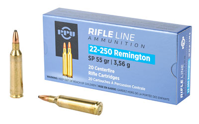 [PPUPP22250] PPU 22-250REM SP 55GR 20/200