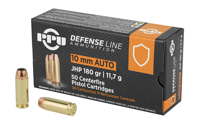 [PPUPPD10] PPU 10MM JHP 180GR 50/500