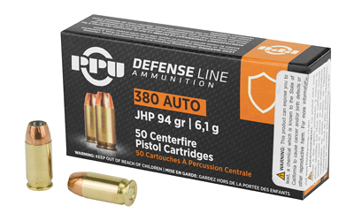 [PPUPPD380A] PPU 380ACP JHP 94GR 50/1000