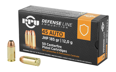 [PPUPPD45] PPU 45ACP JHP 185GR 50/500