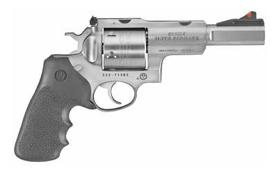 [RUG05517] RUGER SUP RDHWK 454CAS 5" 6RD RBR/WD