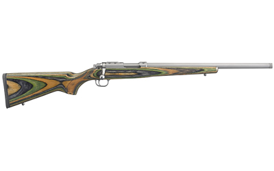 [RUG07226] RUGER 77/22 22HORN 18.5" 6RD STS/GRN