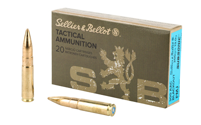 [SB300BLKSUBA] S&B 300BLK 200GR FMJ SUBSONIC20/1000