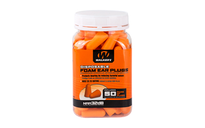 [WALGWP-FP-50PK] WALKER'S FOAM EAR PLUGS 50PK JAR