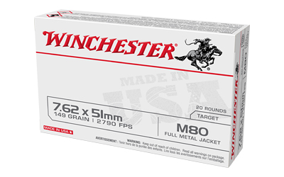 [WNM80] WIN 7.62X51 M80 149GR FMJ 20/500