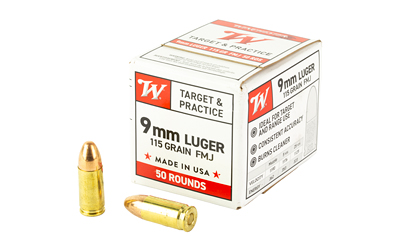 [WNW9MM50] WIN USA 9MM LUGER 115GR FMJ 50/1000