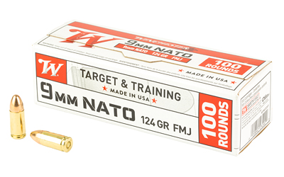 [WNW9NATOVPY] WIN USA 9MM NATO 124GR FMJ 100/1000